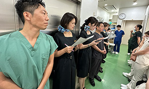 朝礼の様子